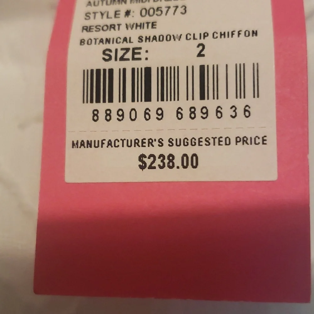 NWT Lilly pulitzer chiffon maxi dress with jewl accents - Picture 8 of 8